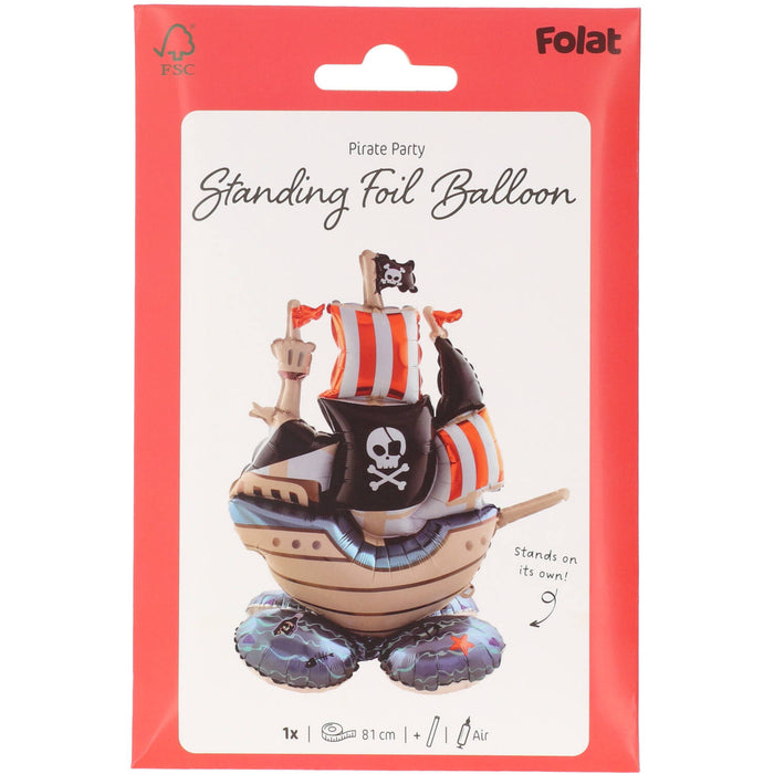 Folienballon "Piratenschiff" | 70x81cm  (MIT LUFT ZU BEFÜLLEN)