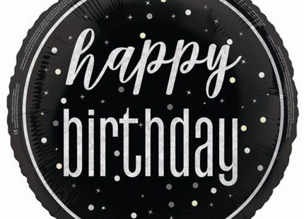 ABC18 Folienballon HB GLITZ Black Ø 45cm |