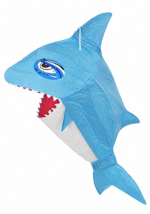 Pinata "Blauer Hai" | 65x19x38cm