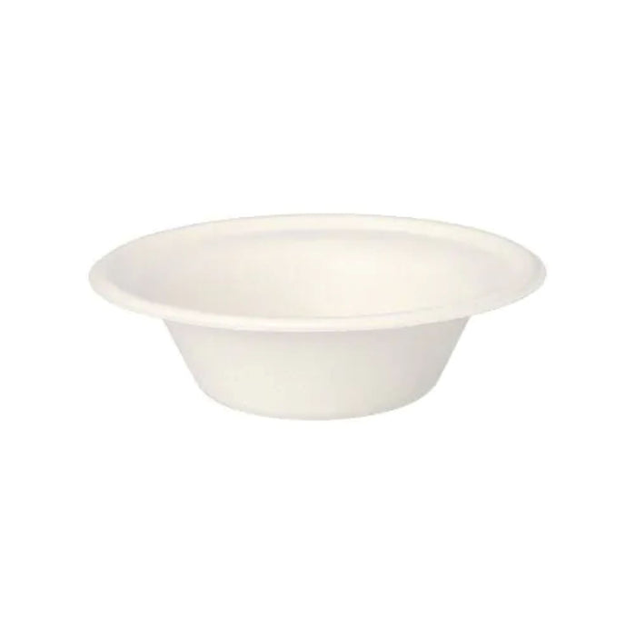 Zuckerrohr Schalen "pure" weiss | 12 Stück 380 ml  Ø 15,5x4,6 cm