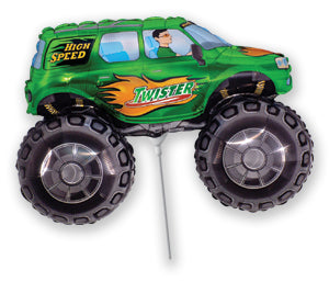 12" Miniloon "Monster Truck Twister Grün" (unverpackt)