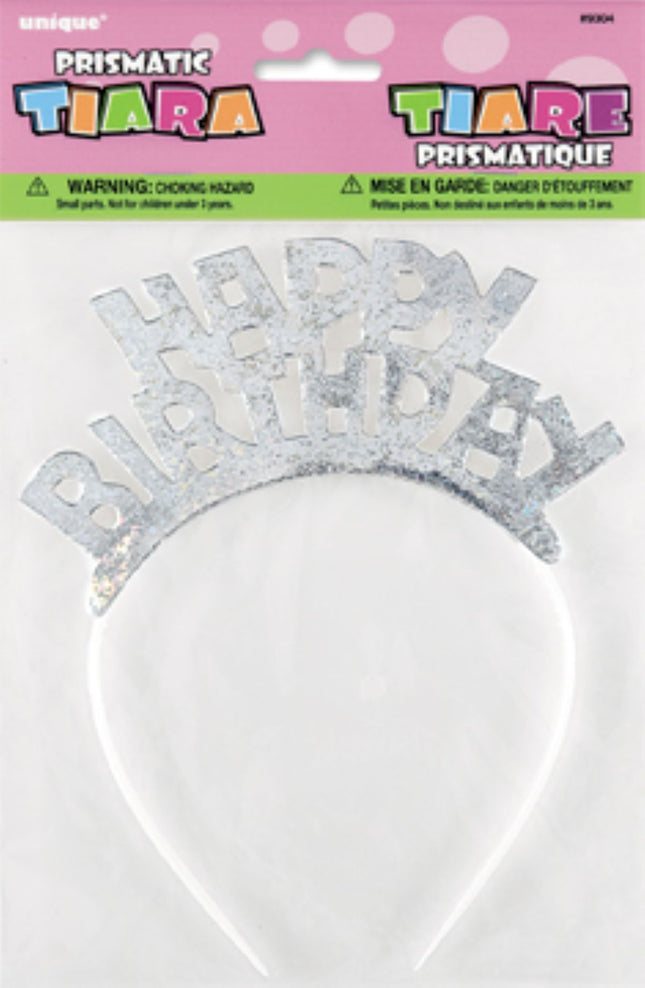 Haarreif Happy Birthday Silber 1St.