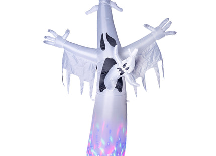 Geister Standfigur mit LED - 245x170x55cm | Selbstaufblasend mit Ventilator