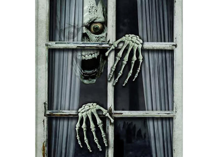 Halloween Skelett Fensterdekoration | Bild 80 x 120 cm
