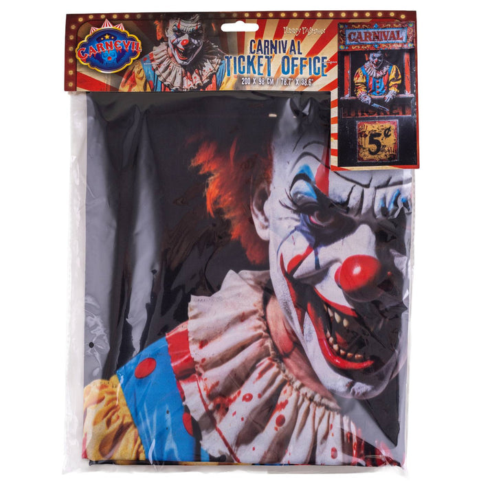 Türvorhang Grusel-Clown "Carnival" | 200 x 98 cm