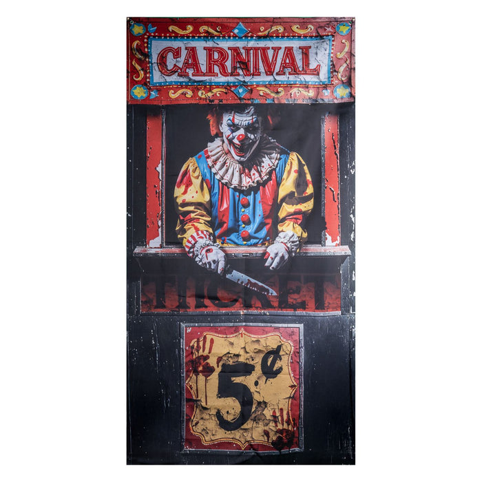 Türvorhang Grusel-Clown "Carnival" | 200 x 98 cm