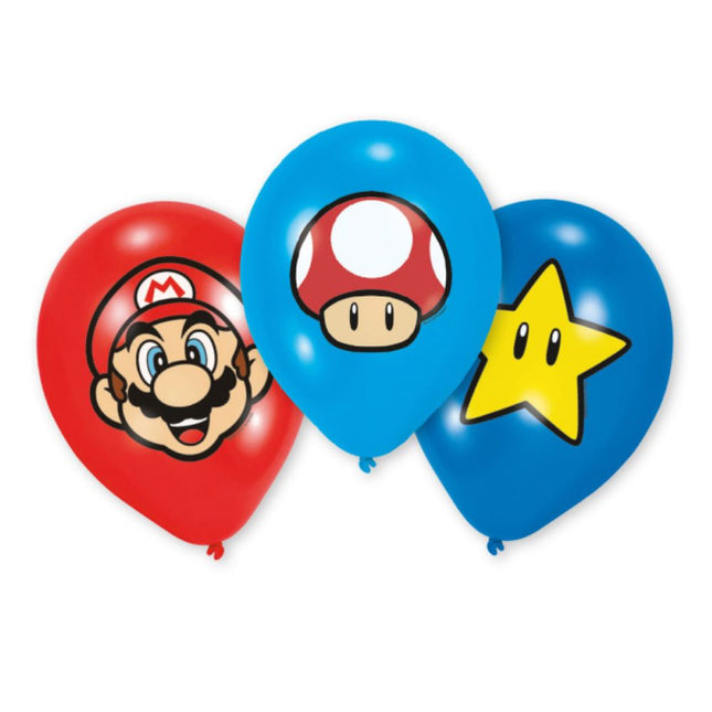 Latexballon Ø30cm Super Mario ca.30cmØ/6St.
