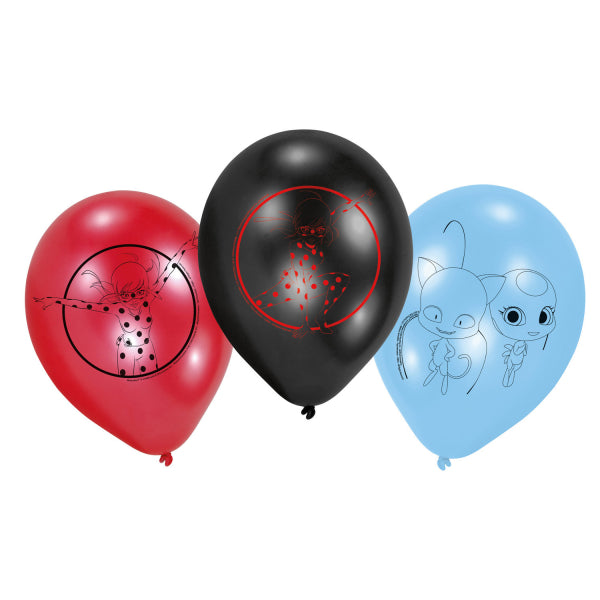 Latexballon Miraculous 6Stk./23cm