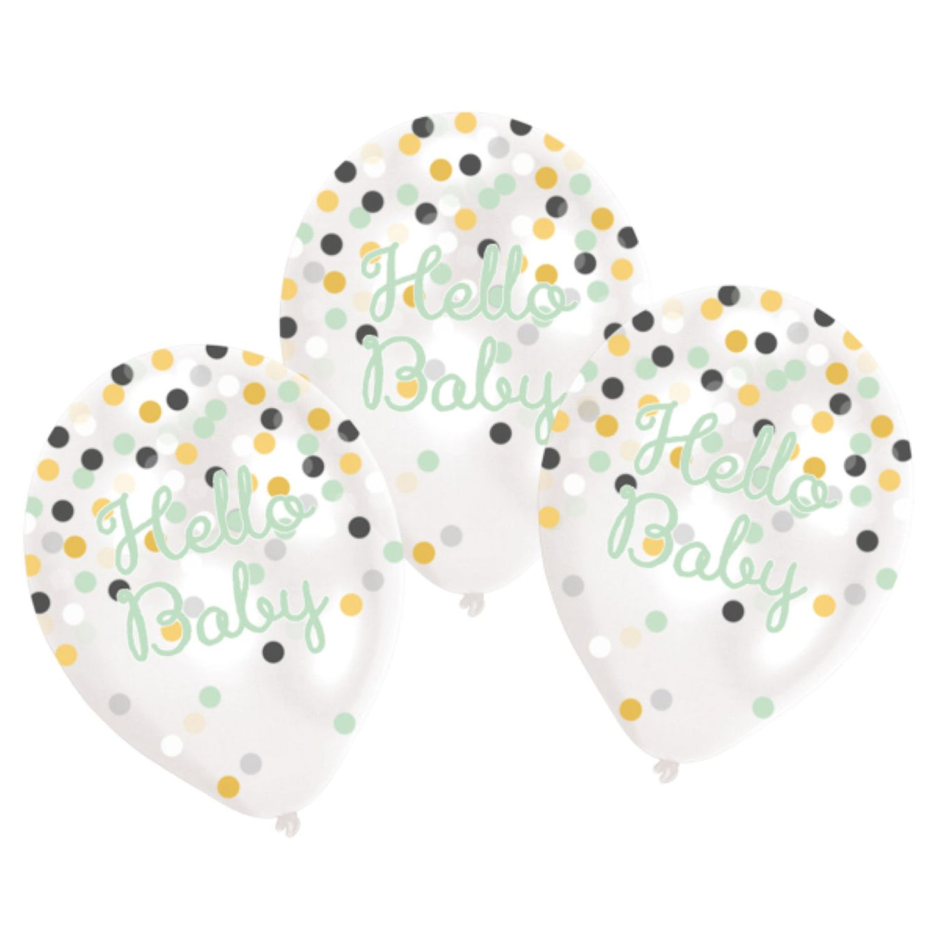 Konfetti Latexballons mit 30 cm Durchmesser