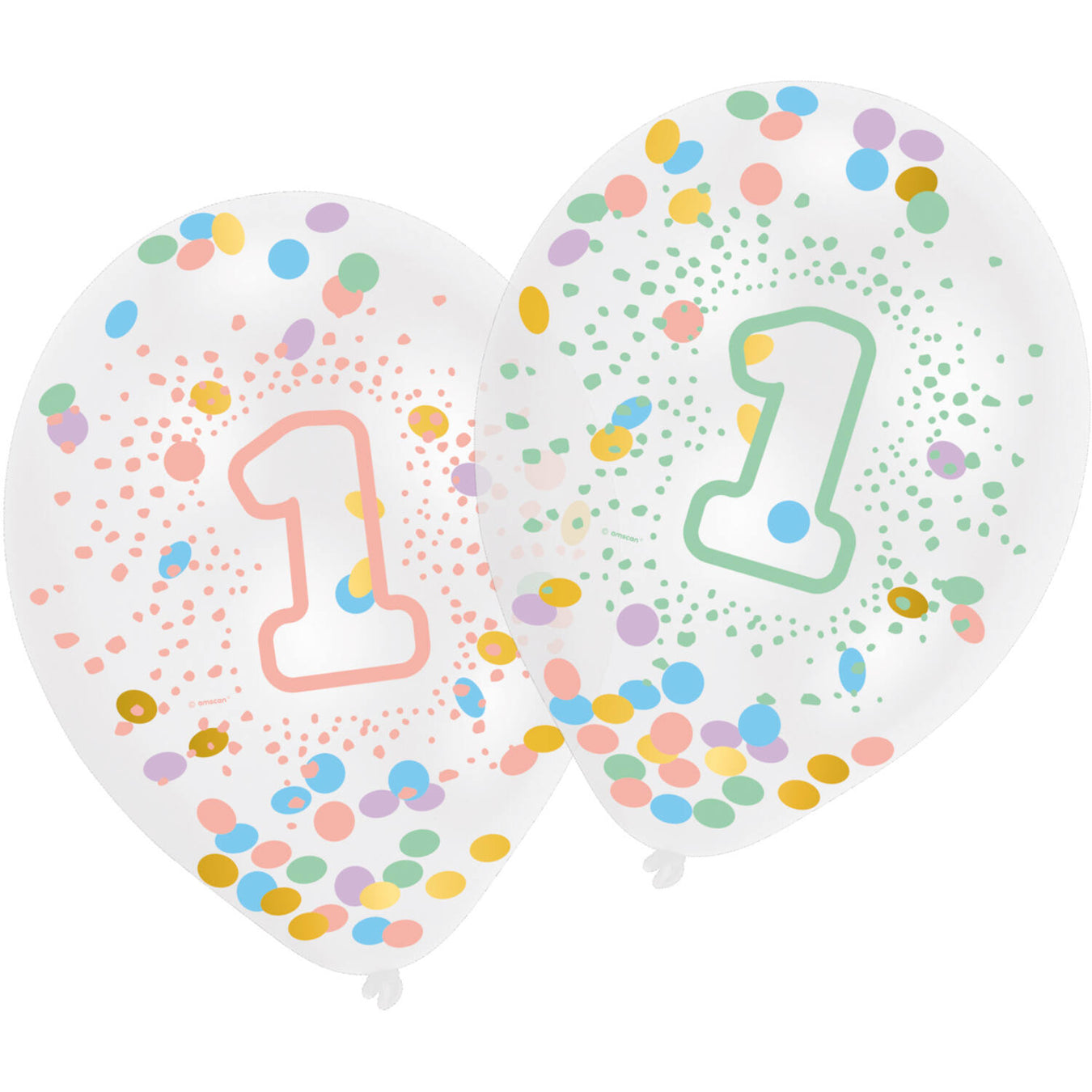 Konfetti Latexballons mit 30 cm Durchmesser