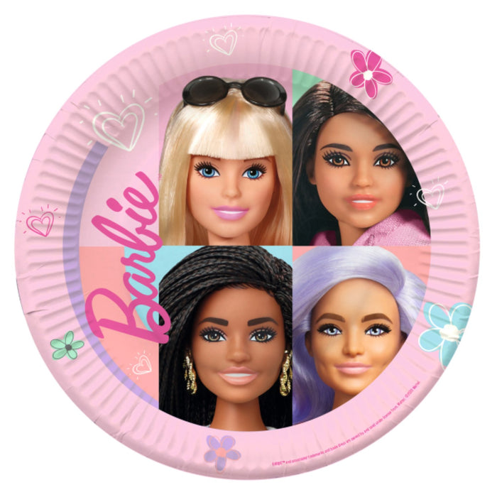 Pappteller Barbie Sweet Life | Ø18cm/8Stk.