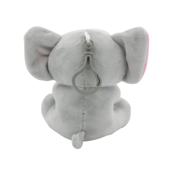 2-in-1 Plüschtier-Ballongewicht 90g Elefant m. rosa Ohren