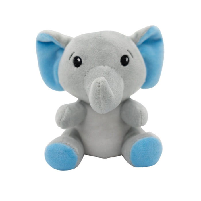 2-in-1 Plüschtier-Ballongewicht 90g Elefant m. blauen Ohren