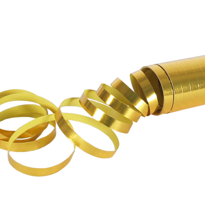 Luftschlangen "Metallic Gold" | 4m / 1 Rolle
