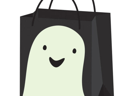 Happy Halloween Papiertasche "Kleiner Geist" - 16 x 22 x 8 cm | Betteltasche Geschenktasche