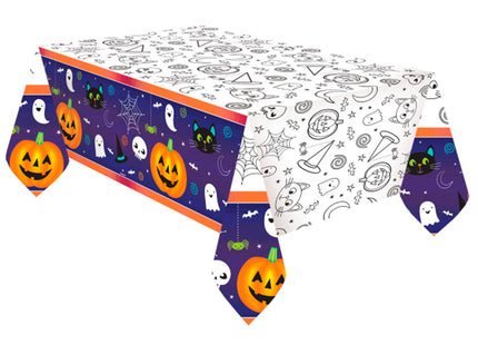 Happy Halloween Tischdecke aus Papier - 120 x 180 cm | Party Tisch Dekoration