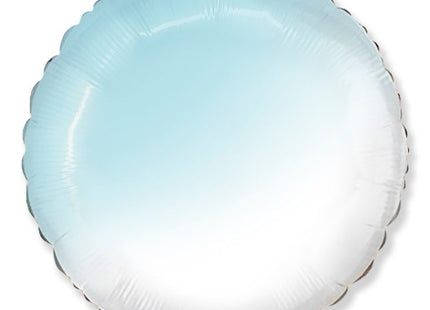 ABC18 Folienballon Baby Blau Verlauf | Rund 45cmØ