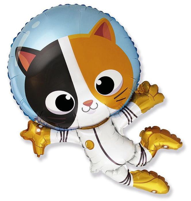 Shape Folienballon Katze Astronaut | 96 x 57 cm
