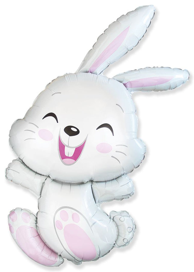 ABC Shape Folienballon Hase Pink | 112 x 61 cm