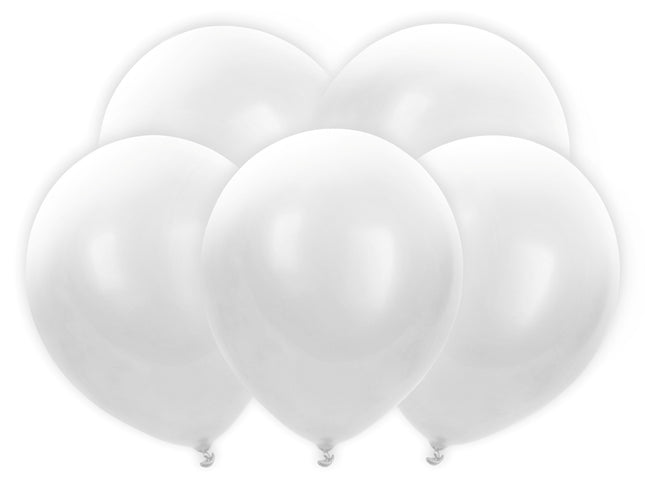 LED Luftballon Set - 5 Latexballons Ø 30 cm | Weiß