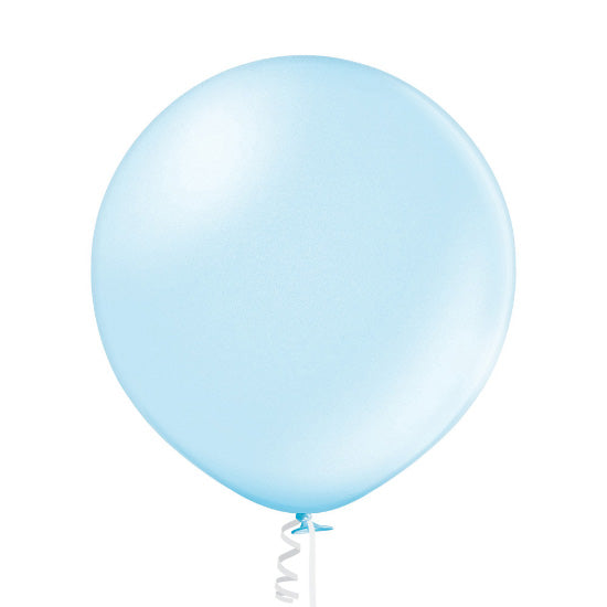 B250 Luftballon Uni Met Ø 60cm (Unverpackt)| Hellblau