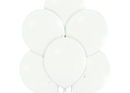 25 Stk. Luftballon Unifarben Ø 30cm | Weiß #002