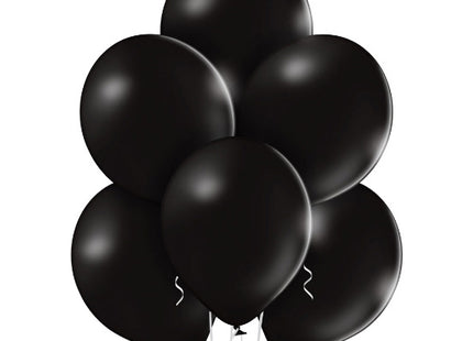 25 Stk. Luftballon Uni Pastell Ø 30cm | Schwarz