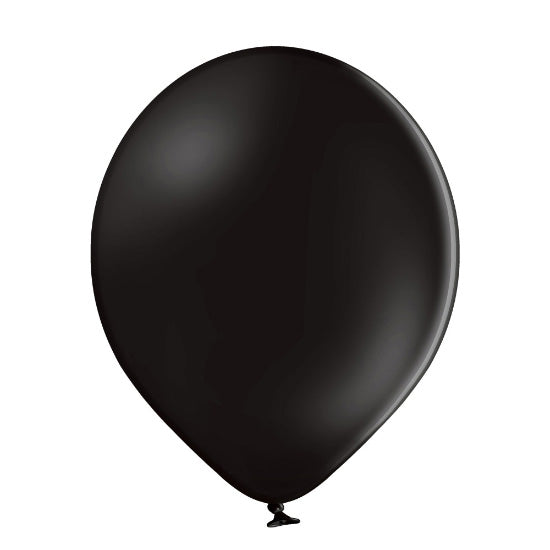 25 Stk. Luftballon Uni Pastell Ø 30cm | Schwarz