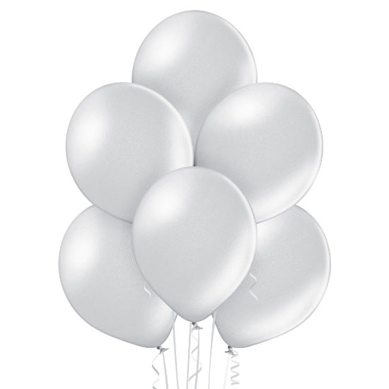 25 Stk. Luftballon Uni Metallic Ø 30cm |  Silber #061