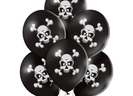 Luftballons Halloween - Totenkopf Ø30cm | 6Stk.