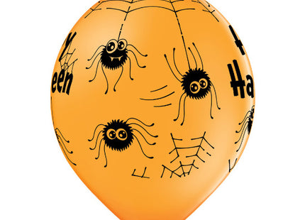 Luftballon Ø30cm "Spinnen" | 6 Stk. - Orange Mix