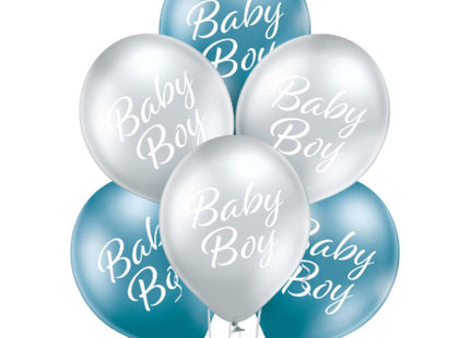 Luftballon Ø30cm Baby Boy | 6 Stk.