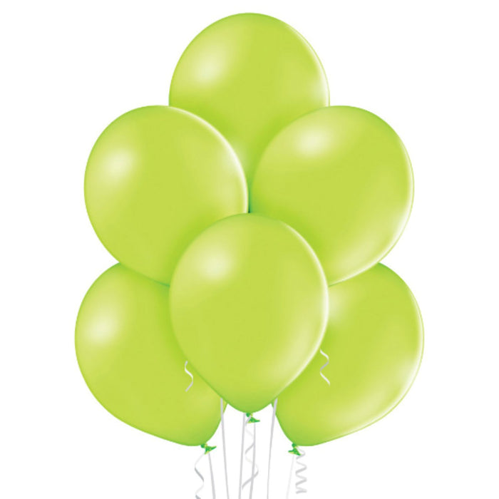 8 Latexballons Uni Pastell Ø30cm | Apfelgrün #008