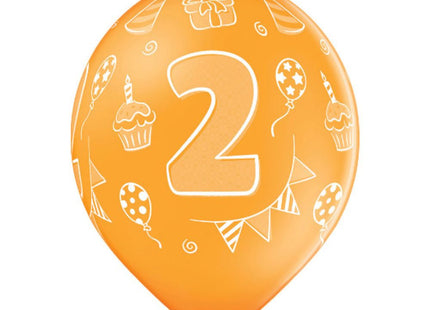 Luftballon Ø30cm Geburtstag #2 | 6 Stk. Bunt