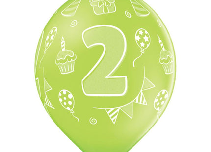Luftballon Ø30cm Geburtstag #2 | 6 Stk. Bunt