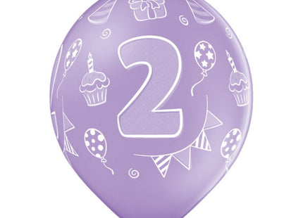 Luftballon Ø30cm Geburtstag #2 | 6 Stk. Bunt