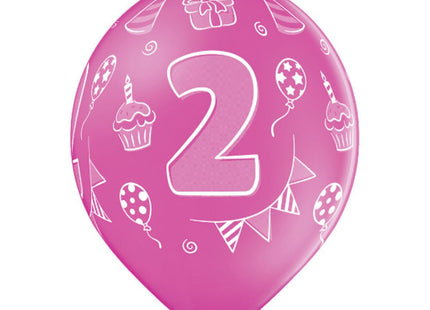 Luftballon Ø30cm Geburtstag #2 | 6 Stk. Bunt