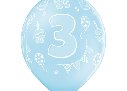 Luftballon Ø30cm Geburtstag #3 | 6 Stk. Bunt