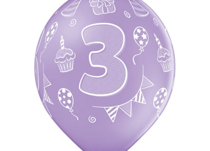 Luftballon Ø30cm Geburtstag #3 | 6 Stk. Bunt