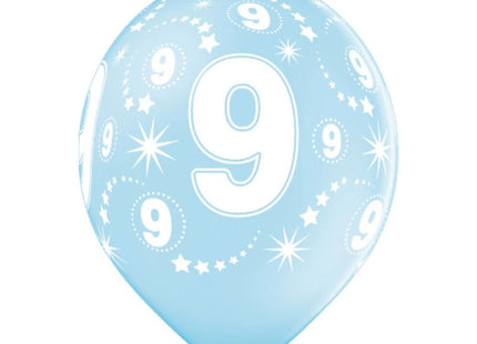 Luftballon Ø30cm Geburtstag #9 | 6 Stk. Bunt