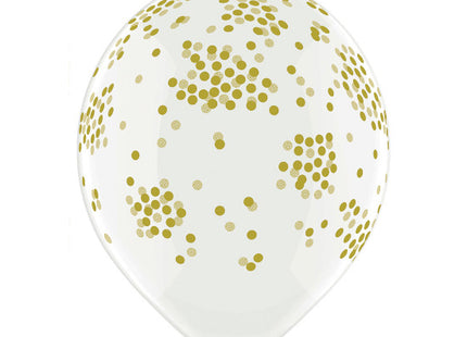 Luftballon Ø30cm "Konfetti" | 6 Stk. - Clear