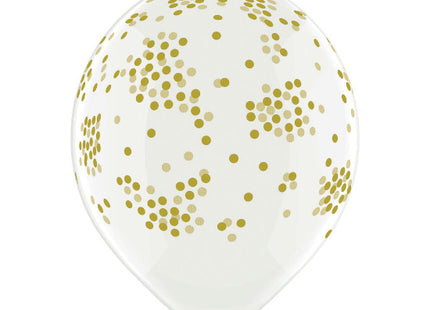 Luftballon Ø30cm "Konfetti" | 6 Stk. - Clear