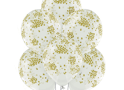 Luftballon Ø30cm "Konfetti" | 6 Stk. - Clear