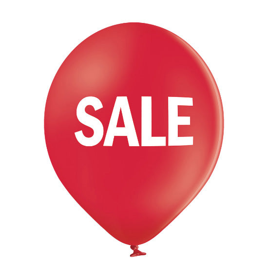 Luftballon Ø30cm "Sale" | 6 Stk. - Rot Pastell