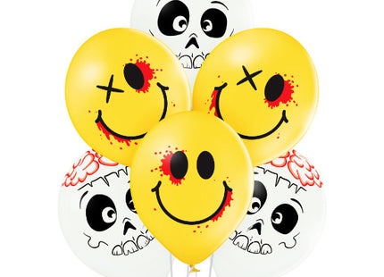 Luftballon Ø30cm "Cute and creepy" | 6 Stk. - Mix