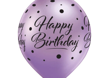 Latexballon Ø30cm Happy Birthday | 6 Stk. Bunt