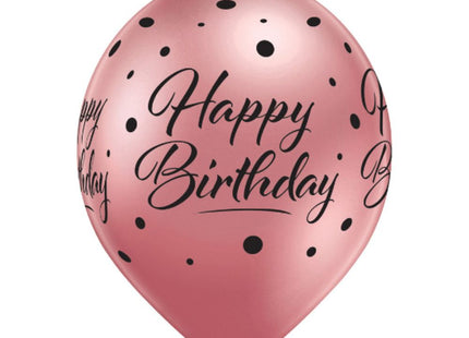 Latexballon Ø30cm Happy Birthday | 6 Stk. Bunt