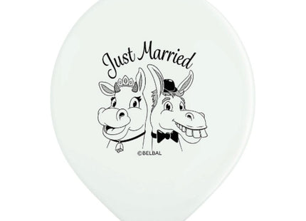 Luftballon Ø30cm "Just Married" | 6 Stk.