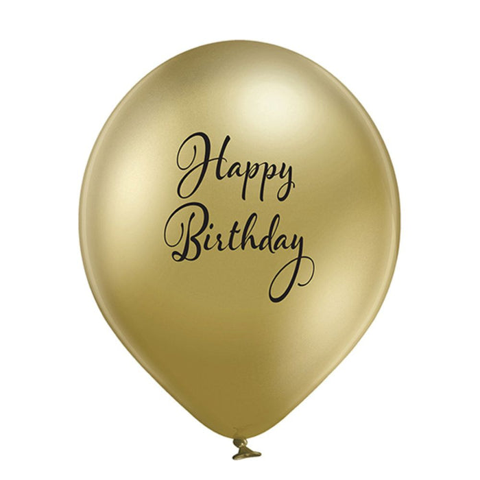 Luftballon Ø30cm "Happy Birthday" | 6 Stk.