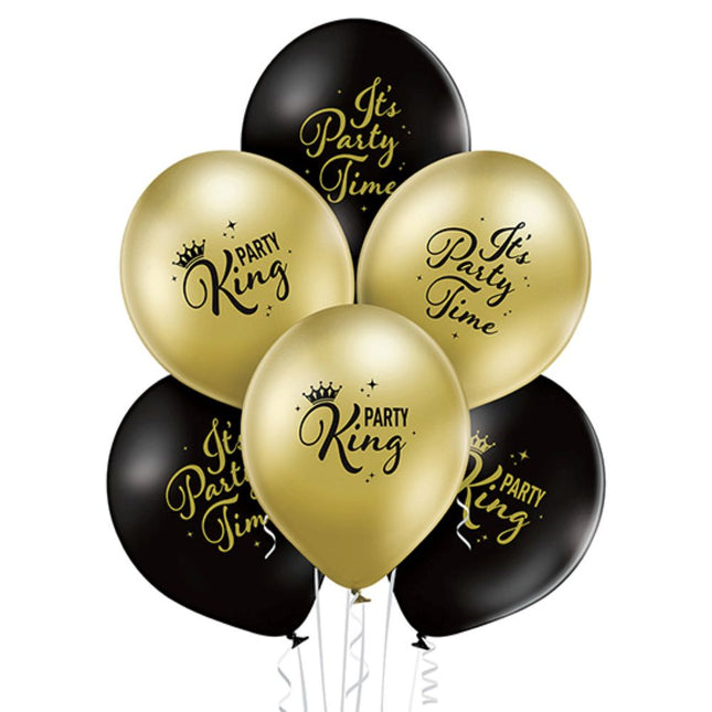 Luftballon Ø30cm "Party King" | 6 Stk.
